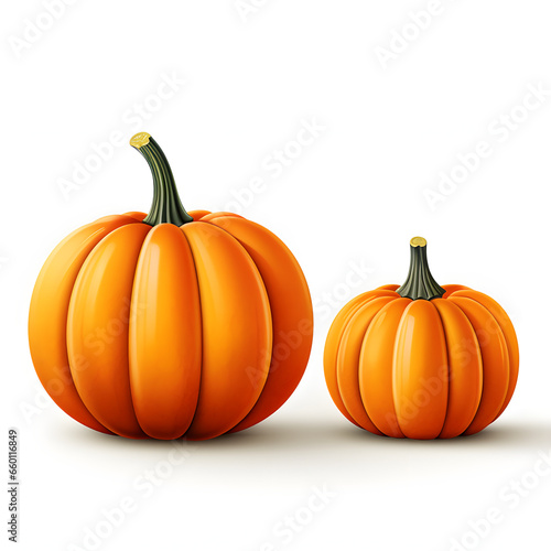 simple, stylized pumpkin icon in a 1:1 aspect ratio, with smooth curves and subtle shading on a white canvas.
