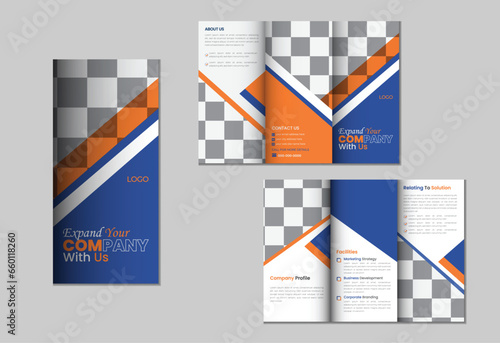 creative business Trifold Brochure Design template