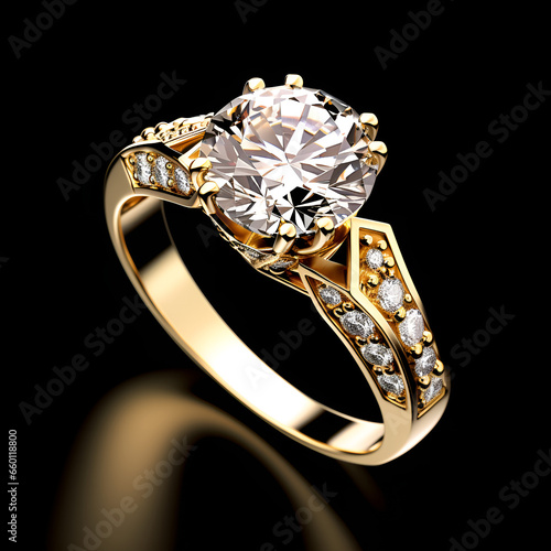 gold ring with diamonds ring, jewelry, gold, diamond, jewel, gem, fashion, gift, silver, luxury, wedding, stone, precious,  photo