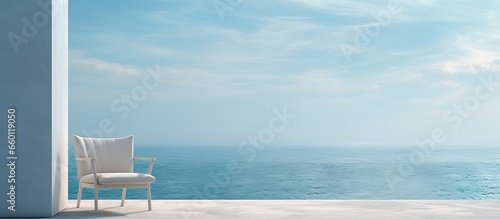 Fototapeta Naklejka Na Ścianę i Meble -  illustration of chair by the sea