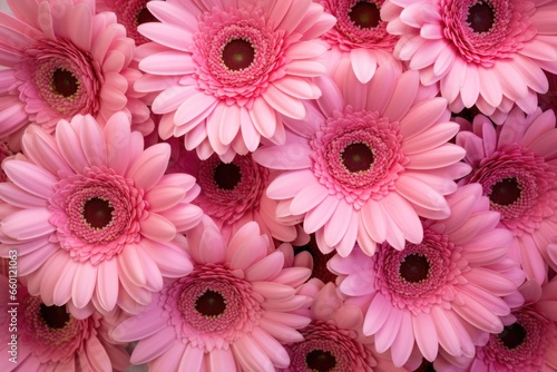 pink gerberas close up background