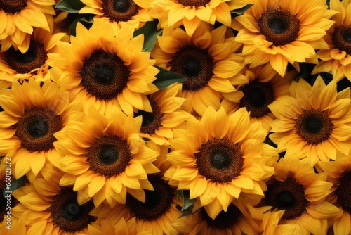Sunflowers close up background