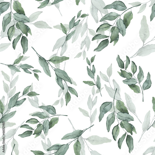 seamless pattern with leaves