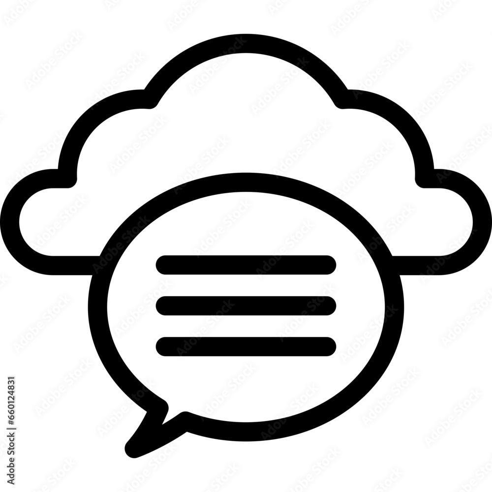 Speech bubble icon flat vector illustration Speech bubble icon flat vector illustration