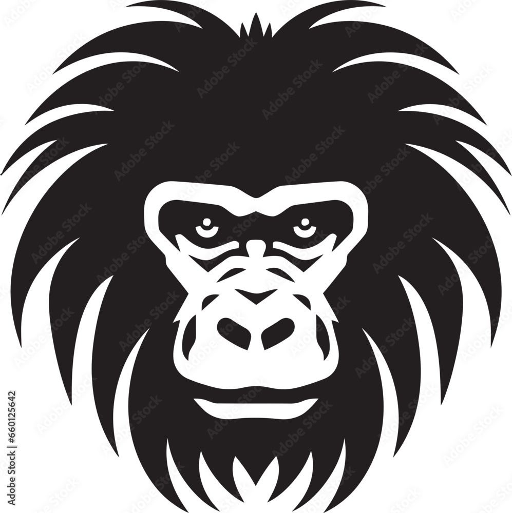Regal Primate Logo Baboon Sovereign Insignia