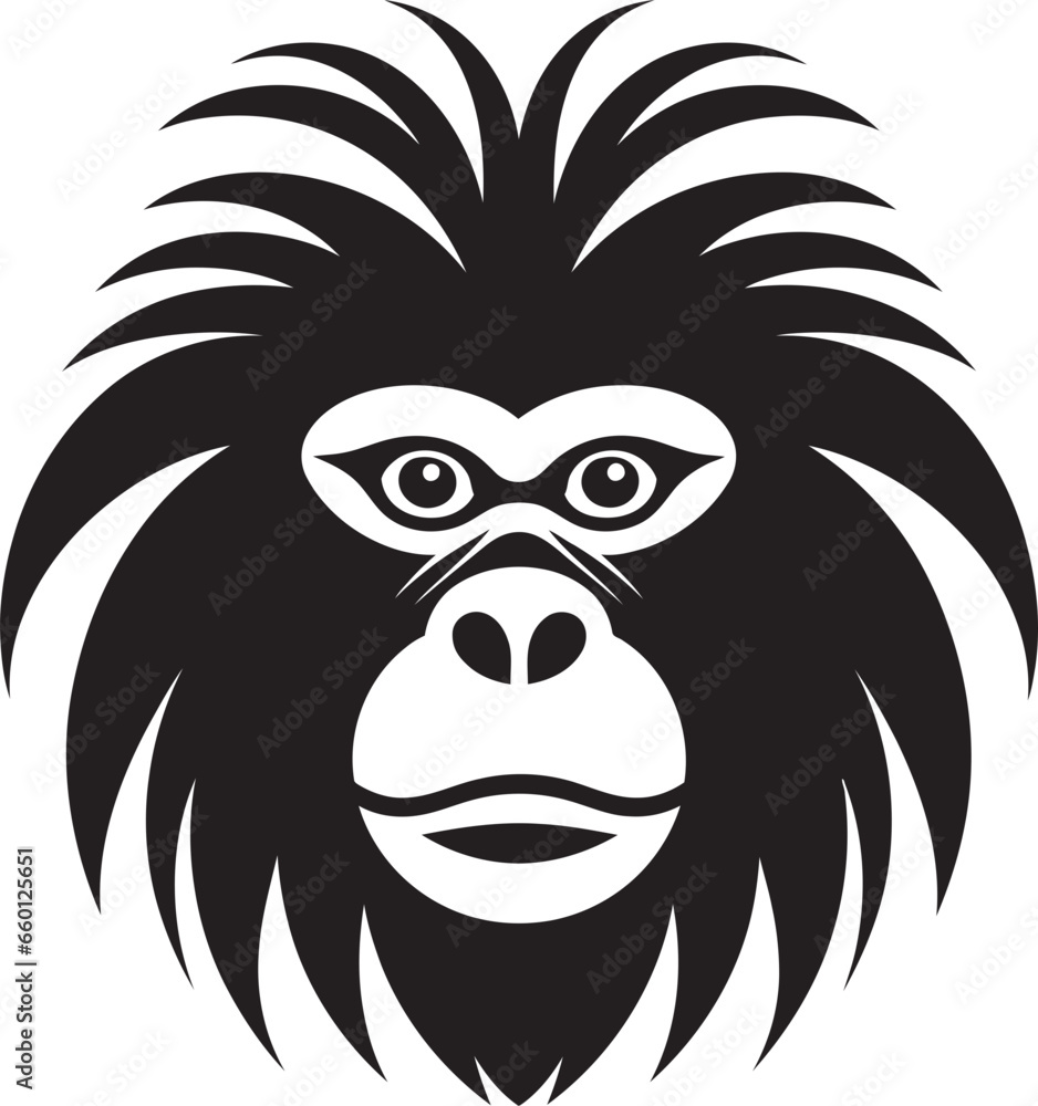 Primate Mascot Design Baboon Graphic Badge