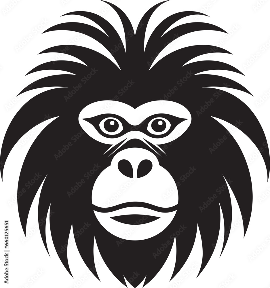 Primate Mascot Design Baboon Graphic Badge Primate Mascot Design Baboon Graphic Badge