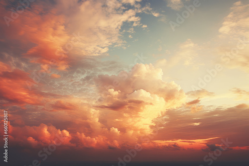 Sunset Sunrise Sky with Colorful Clouds Graphic Resource, Generative AI © illuminating images