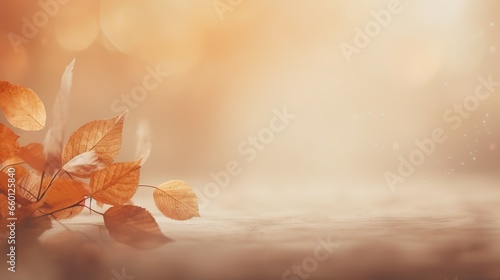 autumn background with lost