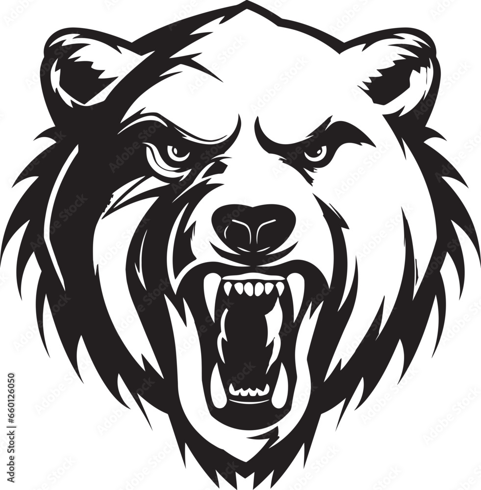 Bear Leadership Symbol Bear King Badge