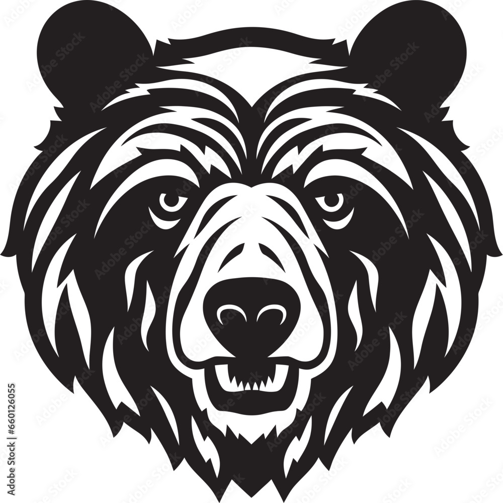 Fototapeta premium Bear Tribe Crest Bear Dynasty Insignia