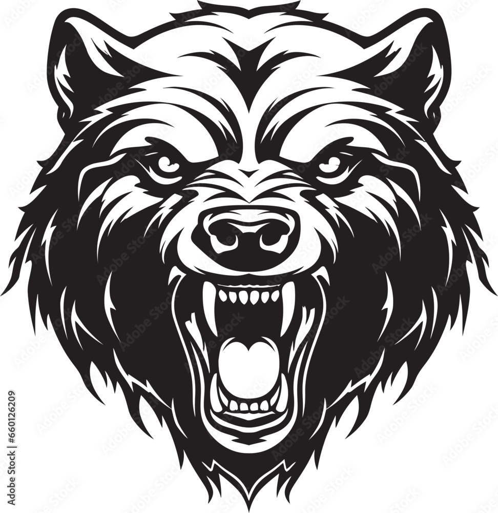 Bear Clan Insignia Bear Crowned Symbol