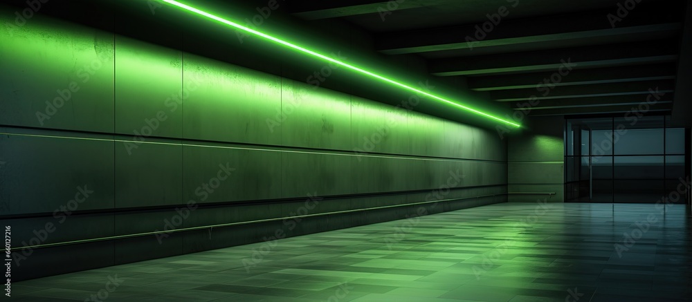 Fluorescent tube s light in the building