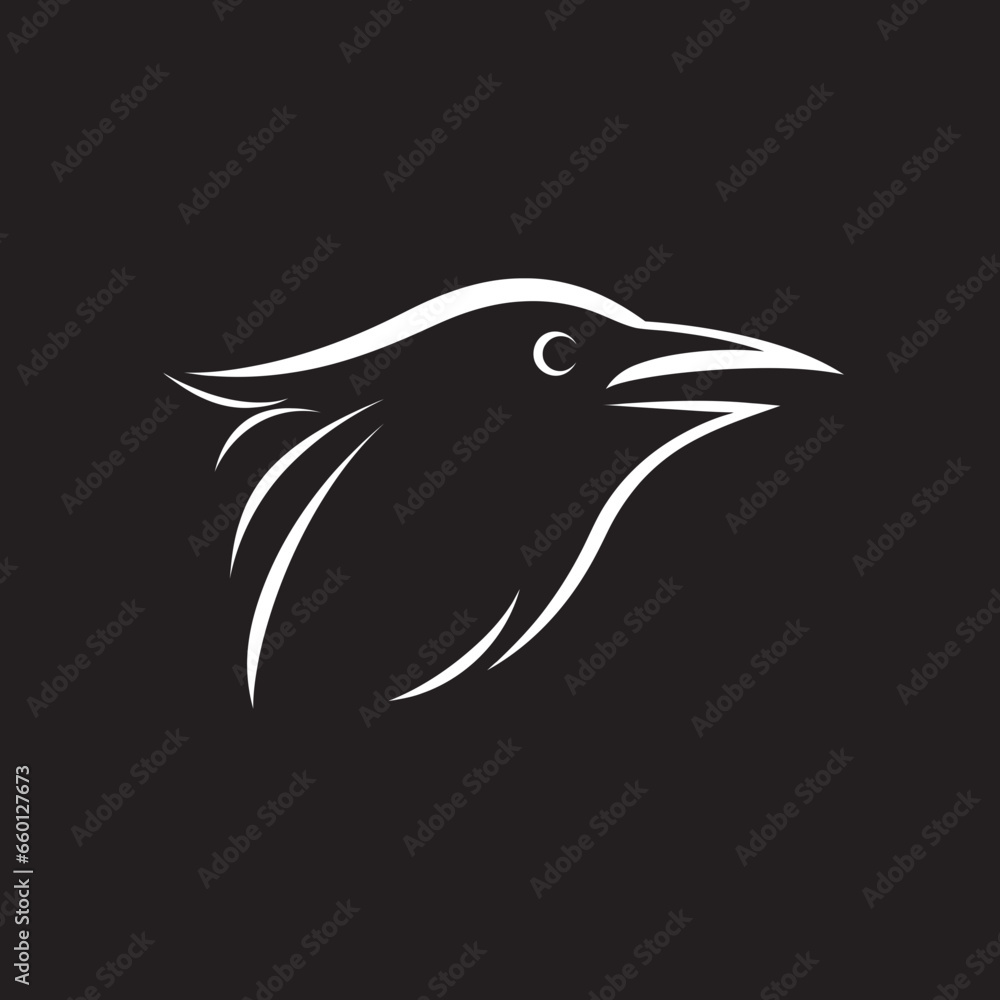 Naklejka premium King of Flight Logo Nightingale's Song Icon