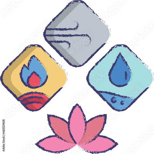 Ayurveda hand drawn vector illustration