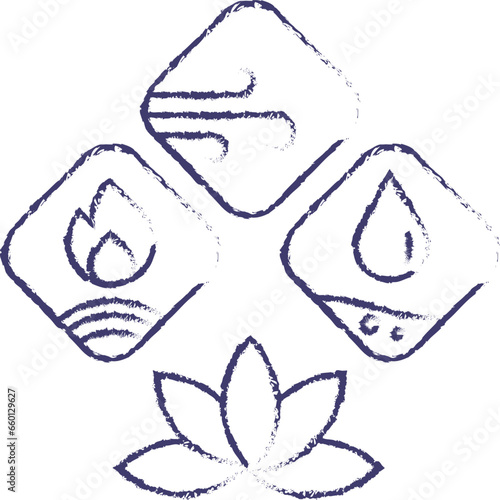 Ayurveda hand drawn vector illustration