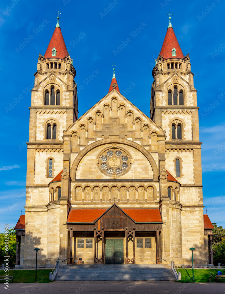St. Francis of Assisi church on Mexicoplatz square, Vienna, Austria
