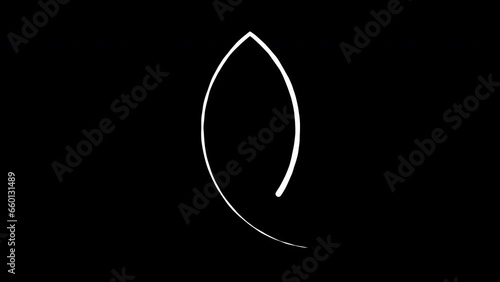 Trinity Knot Lines Loop Animation