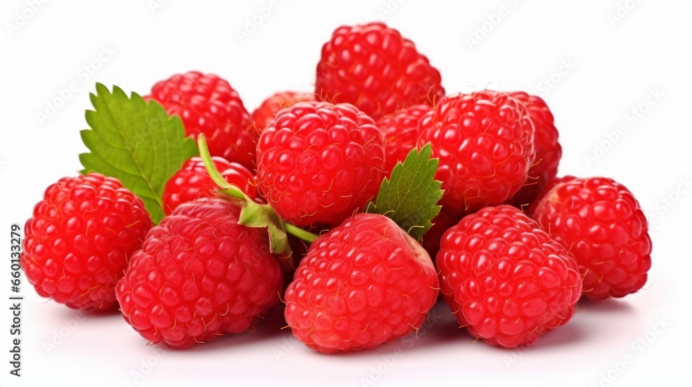 A single wild strawberry is the subject of this image, set against a clean white background and skillfully isolated with a clipping path A single wild strawberry is the subject of this image, set against a clean white background and skillfully isolated with a clipping path