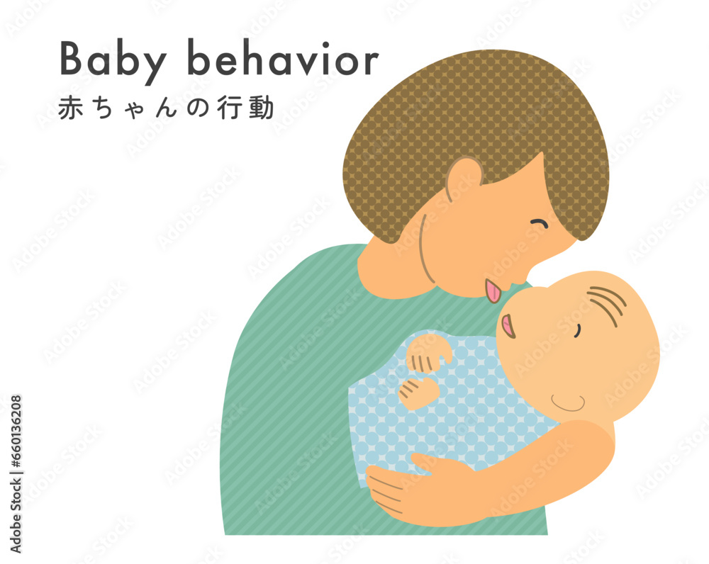 Illustration material:Baby's behavior, gestures Illustration material:Baby's behavior, gestures