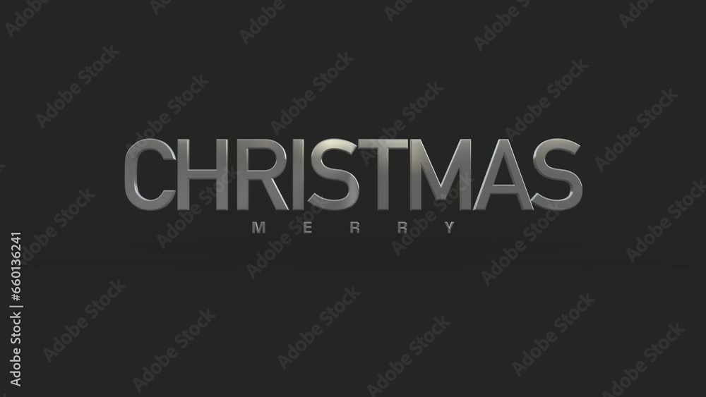 Elegance and festive style Merry Christmas text set against a sophisticated black gradient background, this motion promo is an ideal for any winter holiday or seasonal marketing campaign Elegance and festive style Merry Christmas text set against a sophisticated black gradient background, this motion promo is an ideal for any winter holiday or seasonal marketing campaign