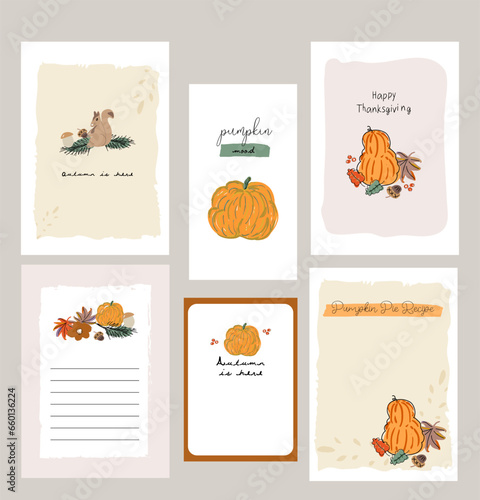 fall harvest season cartoon illustration clipart
