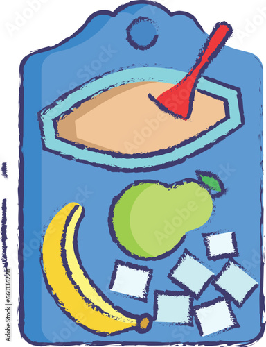  puree soup hand drawn vector illustration