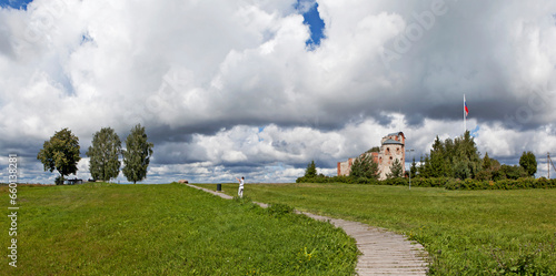 Church of the Annunciation of the Blessed Virgin Mary. Rurik's Settlement. Velikiy Novgorod. Russia photo