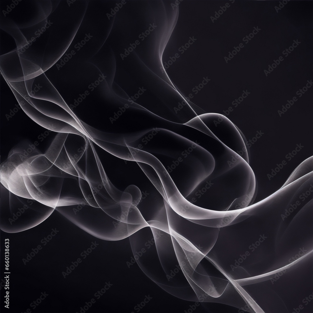 abstract smoke background - Gray background - Gray abstract - Curves and lines - Generative AI abstract smoke background - Gray background - Gray abstract - Curves and lines - Generative AI