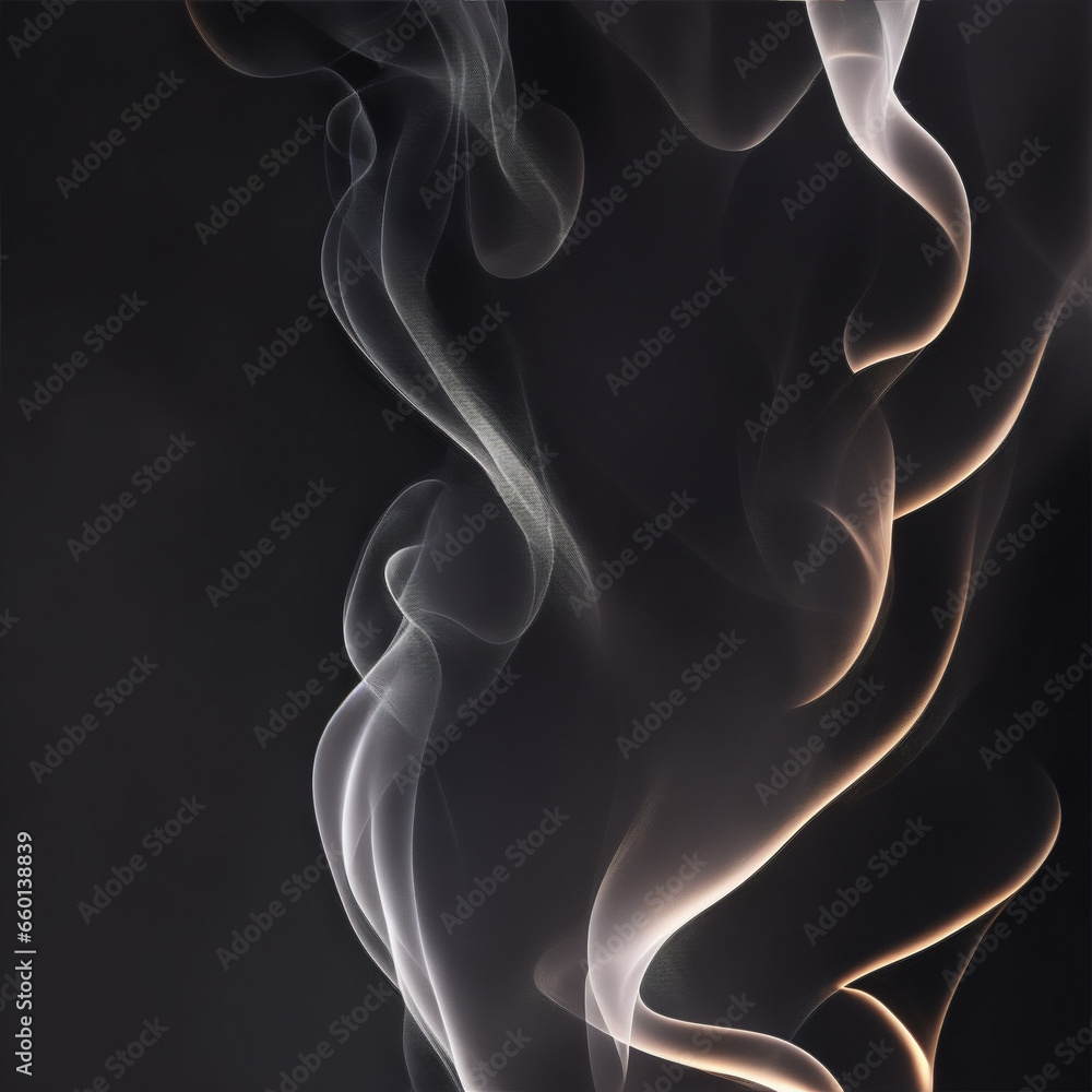 Naklejka premium abstract background - Gray background - Gray abstract - Curves and lines - Generative AI