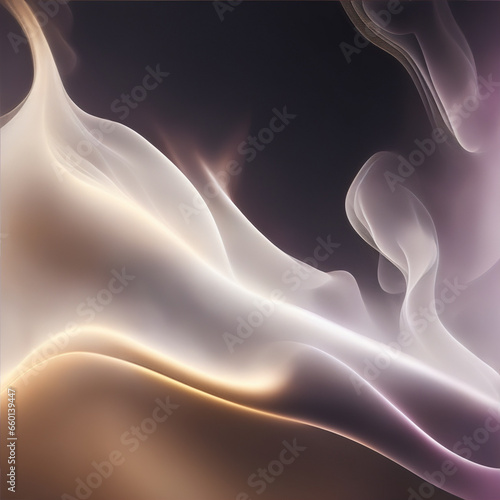 abstract background illustration - Golden background - Purple abstract - Curves and lines - Generative AI