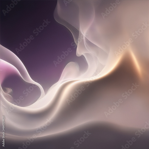 abstract purple background with waves - Golden background - Purple abstract - Curves and lines - Generative AI