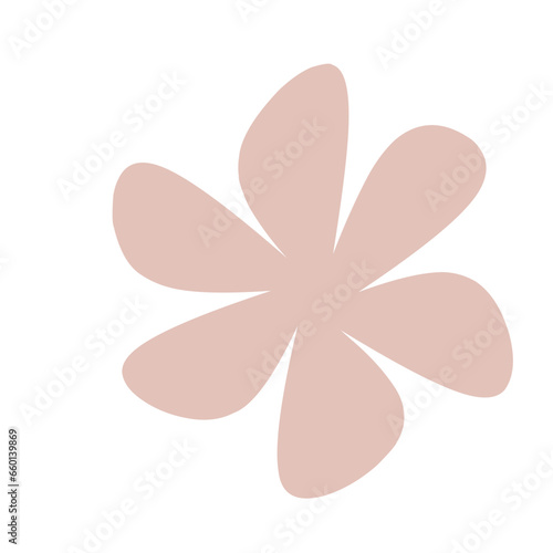 simple flower shape