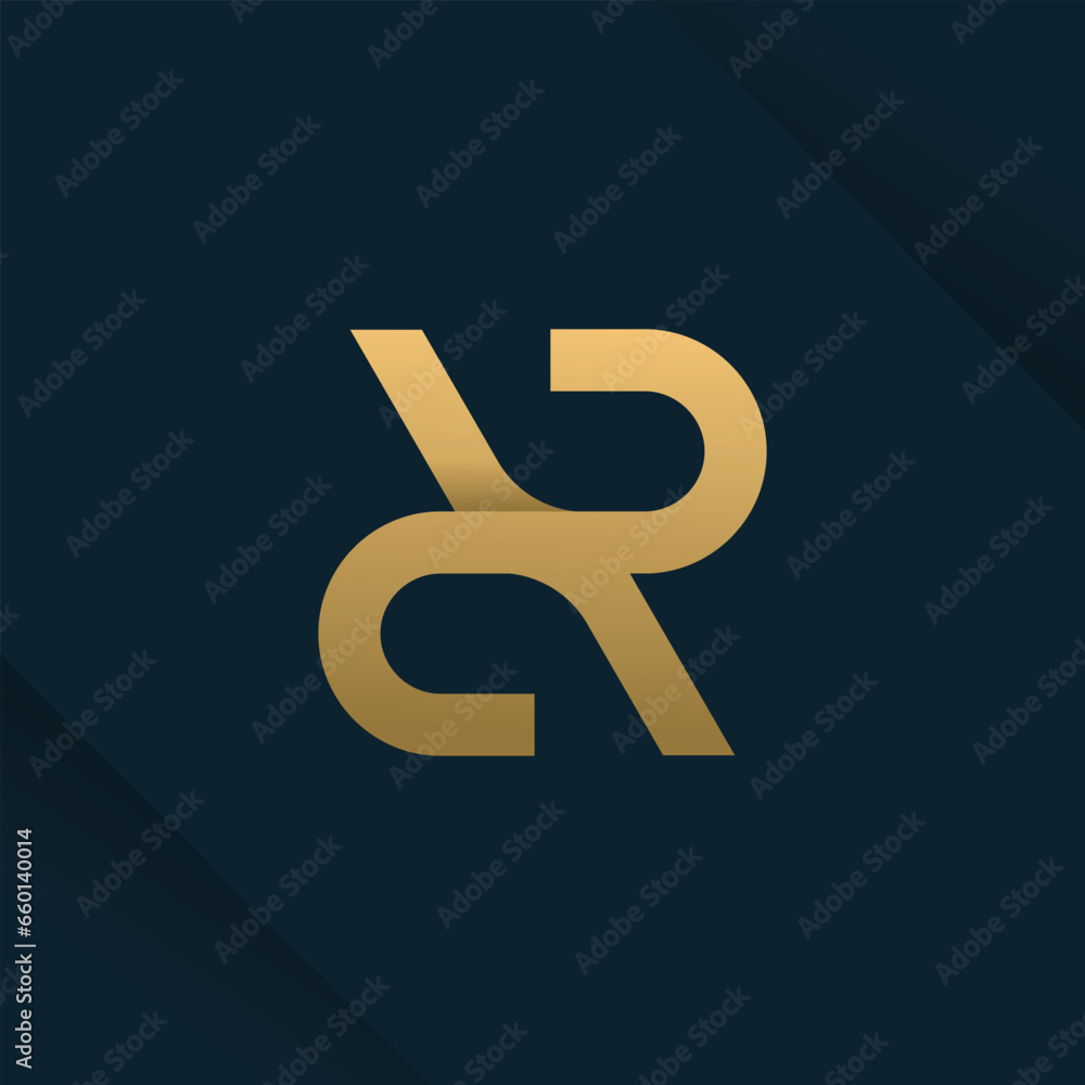 Letter R design element icon vector with creative luxury concept Letter R design element icon vector with creative luxury concept