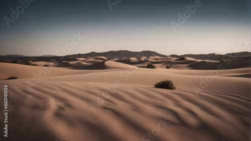Sand dunes in the Sahara desert. Merzouga. Morocco