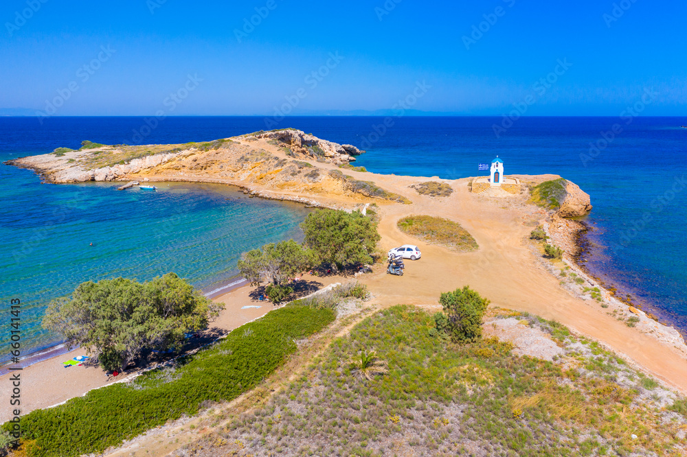 Tourkomnima beach on Lipsi island, Greece