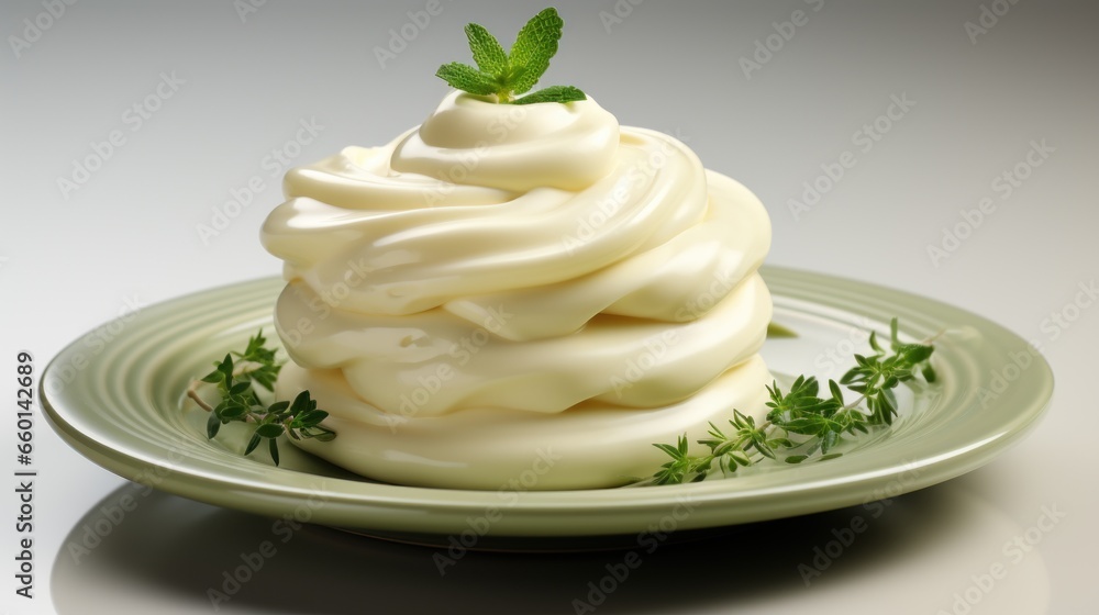 cream with mint