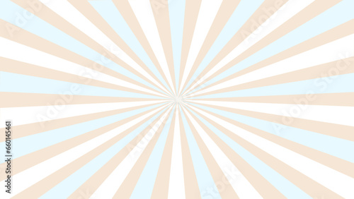 Blue beige and white sunburst background	