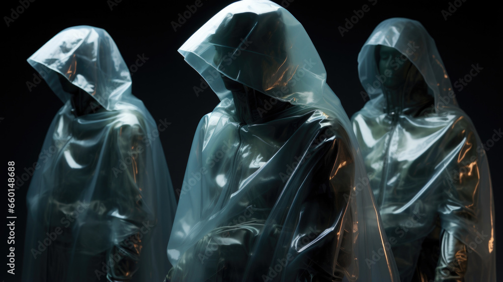 Future of stealth A group of soldiers wearing Invisibility Cloaks made