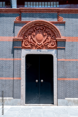 Shanghai Shikumen old building gate photo