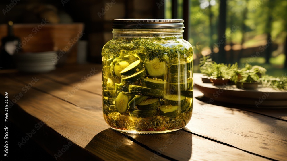 glass jar with tea glass jar with tea