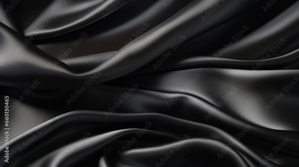 Texture of a classic black satin, exuding a refined elegance with its velvety texture and subtle sheen. It ds effortlessly, adding a touch of sophistication to any garment. Texture of a classic black satin, exuding a refined elegance with its velvety texture and subtle sheen. It ds effortlessly, adding a touch of sophistication to any garment.