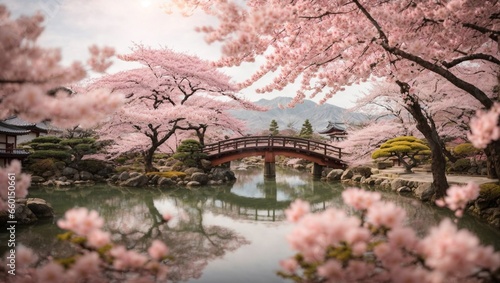 Sakura Serenity: Blossoms in the Japanese Garden photo