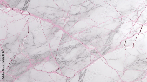 Texture of cracked marble with s in shades of pink and gray. The cracks appear as if they were carved into the marble, adding a sense of movement and fluidity to the otherwise solid surface.
