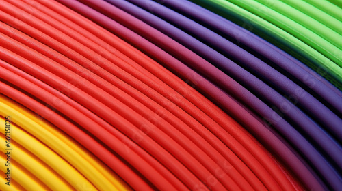 Closeup of a ribbed rubber texture in a bold color, adding a playful and eyecatching element to its rugged appearance.
