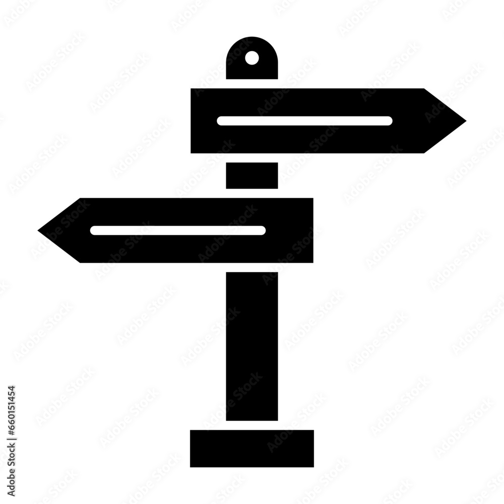 Signboard Glyph Icon Signboard Glyph Icon