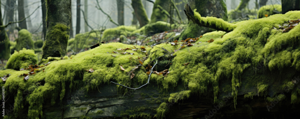 Texture of a thick layer of moss enveloping a tree trunk, lending a surreal and ancient feel to the forest. Texture of a thick layer of moss enveloping a tree trunk, lending a surreal and ancient feel to the forest.