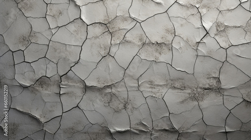 Closeup of Cracked Silver A web of cracks and crevices decorate this matte silver texture, creating a rustic, aged appearance. The metal appears sy and resilient, with a weathered beauty