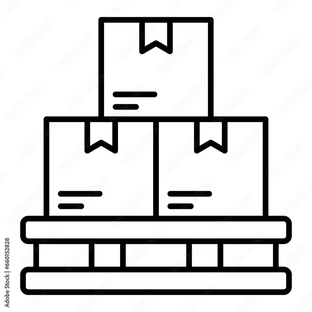 Pallet Outline Icon Pallet Outline Icon