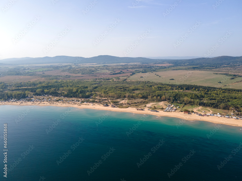 Aerial view of Gradina (Garden) Beach, Bulgaria